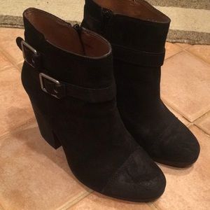 Lucky Brand Black Suede Booties